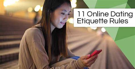 10 rules for online dating etiquette